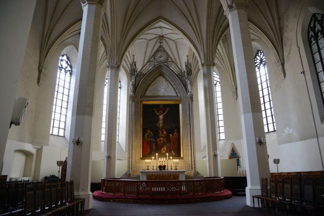 Интерьер Церкви Олевисте (Таллин, 2014 г.)
